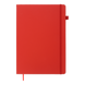 Книга записная ETALON 210*295, 96л., клетка, обложка искуственная кожа, красный