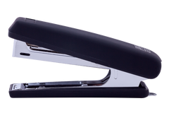 Степлер пластиковий RUBBER TOUCH до 12арк. (скоби №10), чорний, Чорний