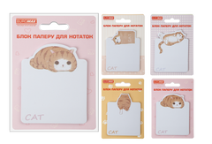 Блок для нотаток LAZY CAT, з кл.шаром, 70х94 мм, 30 арк
