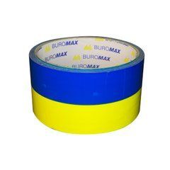 Клейка стрічка пак. 48мм x 35м, синьо-жовта