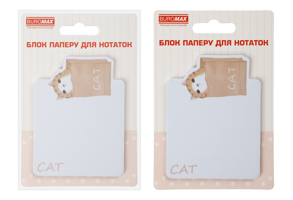 Блок для нотаток LAZY CAT, з кл.шаром, 70х94 мм, 30 арк