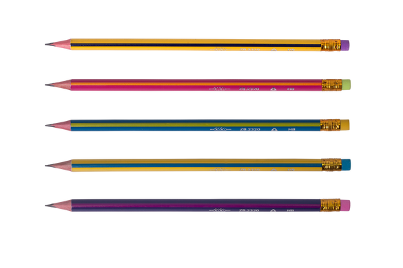 Олівець графітовий RAINBOW HB, з гумкою, туба