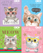 Блокнот на пружині зверху KITTY, А7, 40 арк., карт.обкл., KIDS Line, Асорті