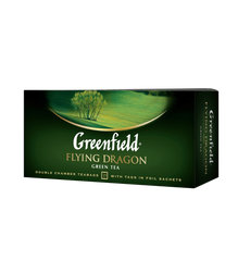 Чай зелений FLYING DRAGON 2гх25шт, "Greenfield ", пакет