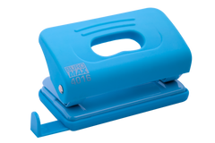 Діркопробивач пластиковий RUBBER TOUCH(до 10арк.), блакитний, Блакитний