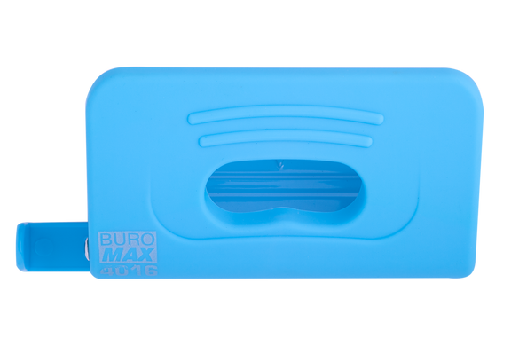 Діркопробивач пластиковий RUBBER TOUCH(до 10арк.), блакитний, Блакитний