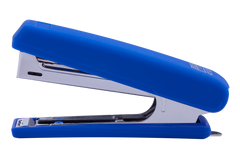 Степлер пластиковий RUBBER TOUCH до 12арк.(скоби №10), синій