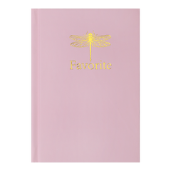 Записна книжка FAVOURITE, PASTEL, А6, 96 арк., кліт, офсет крем, тв. лам. обкл., рожева
