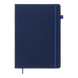 Книга записна PRIMO 190*250, 96 арк., клітинка, обкл. штучна шкіра, синій