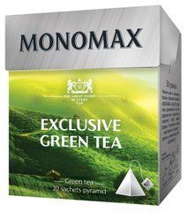 Чай зелений 1.5г*20, пакет, EXCLUSIVE GREEN TEA, МОNОМАХ