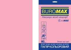 Папір кольоровий Euromax 80г/м2, INTENSIVE, рожевий, 20арк., Рожевий