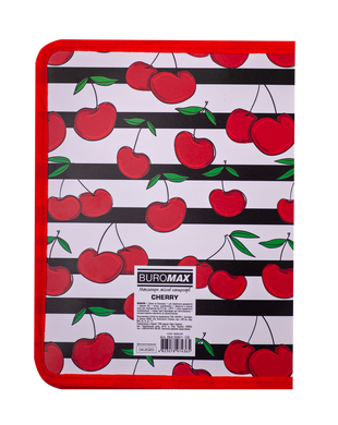 Папка на блискавці В5, CHERRY, червоний, Червоний