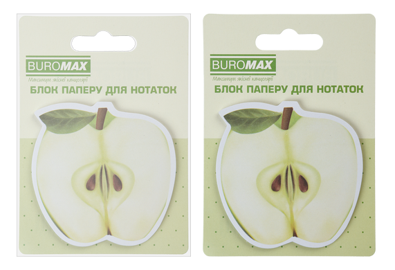 Блок для нотаток FRUITS, з кл.шаром, 70х70 мм, 30 арк