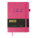 Блокнот діловий LIBRETA А5, 96л, чистий, обкладинка штучна шкіра, малиновий