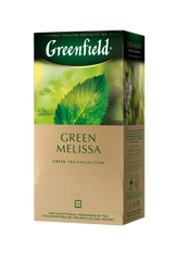 Чай зелений GREEN MELISSA 1,5гх25шт., "Greenfield" , пакет