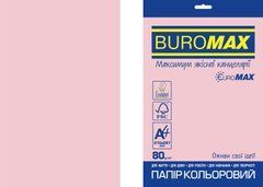 Папір кольоровий Euromax 80г/м2, PASTEL, рожевий, 20арк., Рожевий