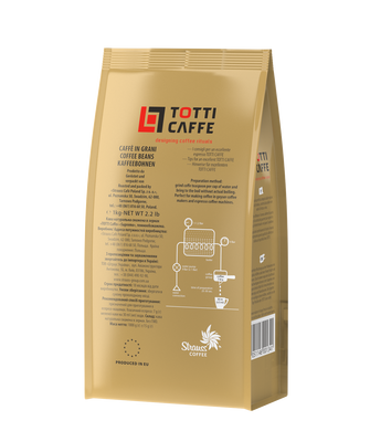 Кава в зернах TOTTI Cafe SUPREMO, пакет 1000г*6