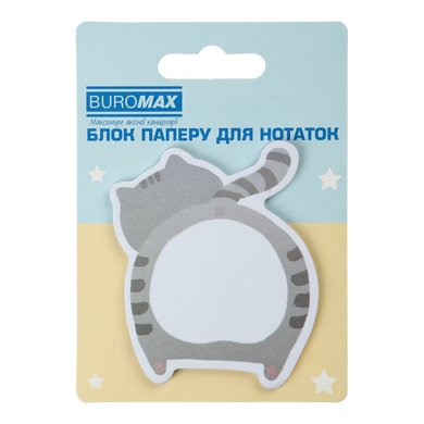 Блок для нотаток FUNNY ANIMALS, з кл.шаром, 75х75 мм, 30 арк