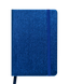 Блокнот діловий INGOT 95x140мм, 80арк., клітинка, обкладинка зі штучної шкіри, синій, Синій