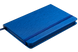 Блокнот діловий INGOT 95x140мм, 80арк., клітинка, обкладинка зі штучної шкіри, синій, Синій