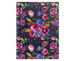 Блокнот FLORA, А-6, 64л., кл., тв. обкл., мат. лам.+лак, т.-синій, Темно-синій