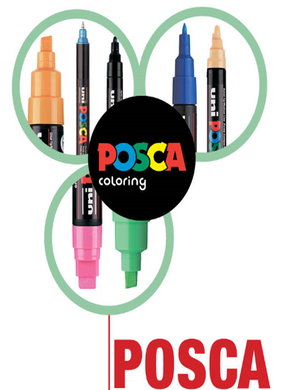 Маркер uni POSCA 0.9-1.3мм, червоний, Червоний