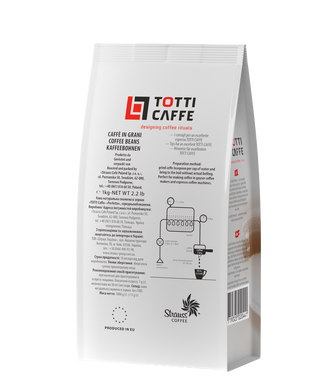 Кава в зернах TOTTI Caffe PERFETTO, пакет 1000г*6 (PL)
