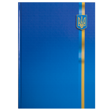 Книга обліку Укр. симв. 96 аркКліт.оф.(тв. лам. обл), А4, Асорті