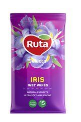 Серветки вологі "Ruta Selecta" Iris 15 шт, з екстрактом ірису