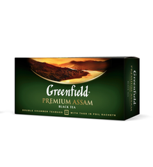 Чай чорний 2г*25*15, пакет, "Premium Assam", GREENFIELD