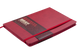 Блокнот діловий BRIEF LOGO2U А5, 96арк., клітинка, обкладинка зі штучної шкіри, червоний, Червоний