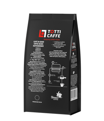 Кава в зернах TOTTI Caffe TUO GUSTO, пакет 1000 г*6 (PL)