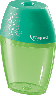 Чинка з контейнером SHAKER, 1 отв., дисплей, асорті