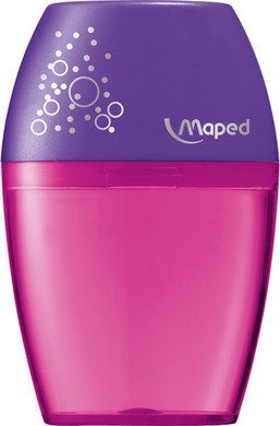 Чинка з контейнером SHAKER, 1 отв., дисплей, асорті