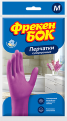 Рукавички універсальні, латексні, суперміцні, розмір M, рожеві, ФРЕКЕН БОК