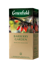 Чай чорний BARBERRY GARDEN 1,5гх25шт., "Greenfield" , пакет