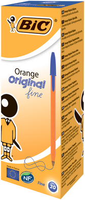 Ручка "Orange", синя, 20 шт/уп, Синій