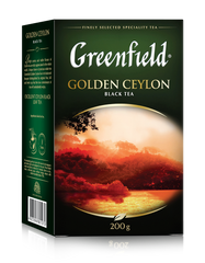 Чай чорний 200г, лист, "Golden Ceylon", GREENFIELD