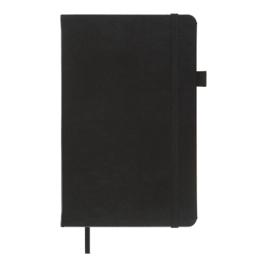 Книга записна ETALON 125*195, 96 арк., клітинка, обкл. штучна шкіра, чорний
