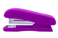 Степлер пластиковий RUBBER TOUCH до 20арк., (скоби №24; 26), фіолетовий, Фіолетовий