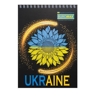 Блокнот на пружині зверху PATRIOT "SUNFLOWER", А5, 48арк., клітинка, картонна обкладинка, Асорті