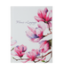 Блокнот FLOWERS LANGUAGE, А-6, 64л., кл., тв. обкл., мат. лам.+лак, рожева, Рожевий