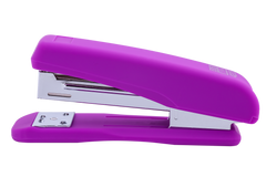 Степлер пластиковий RUBBER TOUCH до 20арк., (скоби №24; 26), фіолетовий, Фіолетовий