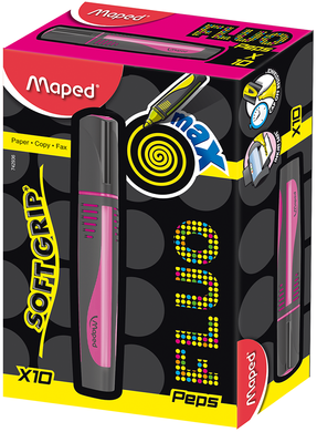 Текст-маркер FLUO PEPS Max, рожевий, Рожевий