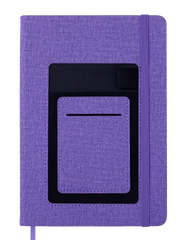 Блокнот діловий COMFORT А5, 96 арк., клітинка, обкл. штучна шкіра, фіолетовий, Фіолетовий
