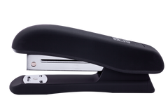 Степлер пластиковий RUBBER TOUCH до 20арк., (скоби №24; 26), чорний, Чорний