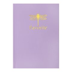 Записна книжка FAVOURITE, PASTEL, А6, 96 арк., кліт, офсет крем, тв. лам. обкл., бузкова