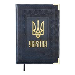 Щоденник недат. STATUT, A5, синій,штуч.шкір/поролон, Синій