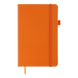 Книга записна ETALON 125*195, 96 арк., линия, обкл. штучна шкіра, помаранчевий
