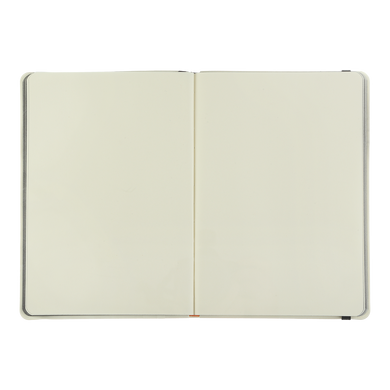 Книга записна ETALON 125*195, 96 арк., чистый блок, обкл. штучна шкіра, жовтий